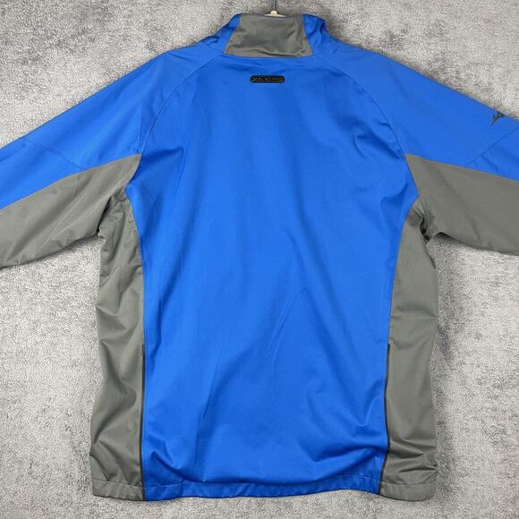 Mizuno Pro Jacket Mens XL Blue Softshell Impermalite Water Resistant 52GE5003 - Picture 6 of 16